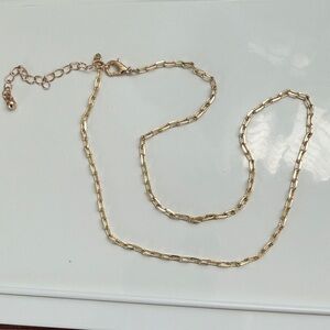 Gold Paperclip chain